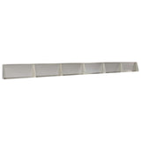 Retaining Wall 6 pcs 100 x 12 x 30 cm Stainless Steel Silver 3449118
