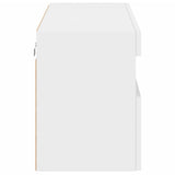 TV Wall Cabinet with LED Lights White 80x30x40 cm 837197