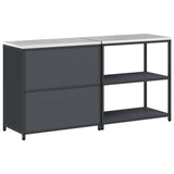 Kitchen Storage Set HATTEM 2 pcs Anthracite Cold-rolled Steel 3392654