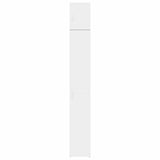 Slim Storage Cabinet White 30x42.5x225 cm Engineered Wood 3281259