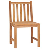 5 Piece Garden Dining Set 160x80 cm Solid Teak Wood 3059937