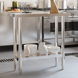 Kitchen Work Table 82.5x30x85 cm Stainless Steel 376451