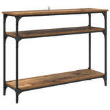 Console Table Old Wood 100 x 29 x 75 cm Engineered Wood 882199