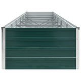 Garden Raised Bed Galvanised Steel 480x80x45 cm Green 47065