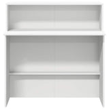 Reception Desk White 100x50x103.5 cm Engineered Wood 859024