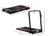 Steel Folding Motorized Home Treadmill w/ LCD Monitor Black T3398P347560