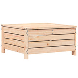 Garden Footstool Natural Pine Solid Pine Wood Medium Modular 844898
