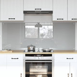 Kitchen Backsplash 2 pcs Light Grey 80 x 60 cm Tempered Glass 3415451