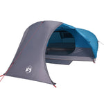 ZNTS Camping Tent Dome 4-Person Blue Waterproof 94728