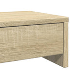 Monitor Stand with Drawers Sonoma Oak 100x27x15 cm Engineered Wood 854672