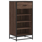Shoe Rack Brown Oak 48x38x97.5 cm Engineered Wood 849213