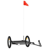 Bike Trailer Black 126x63x34 cm Iron 94205