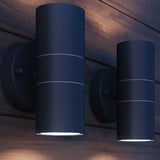 Outdoor LED Wall Lights 2 pcs Stainless Steel Up/Downwards 42417