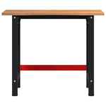 Workbench Light Brown 100x60x81.5 cm Solid Wood Oak 3309671