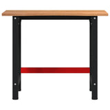 Workbench Light Brown 100x60x81.5 cm Solid Wood Oak 3309671