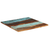 Square Table Top 80x80 cm 25-27 mm Solid Reclaimed Wood 286062