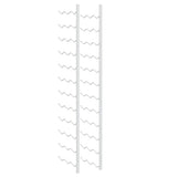 Wall Mounted Wine Rack for 36 Bottles White Iron 340887