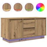 TV Cabinet with LED Lights Artisan Oak 100x41x50 cm 861417