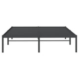 Metal Bed Frame without Mattress Black 160x200cm 350849