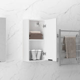 Wall-mounted Bathroom Cabinet White 32x20x67 cm 811295