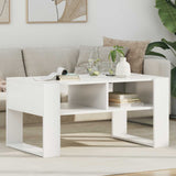 Coffee Table with Storage White 92 x 53 x 45 cm Engineered Wood 8000092