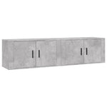 Wall-mounted TV Cabinets 2 pcs Concrete Grey 80x34.5x40 cm 3188354