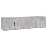 Wall-mounted TV Cabinets 2 pcs Concrete Grey 80x34.5x40 cm 3188354