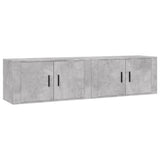 Wall-mounted TV Cabinets 2 pcs Concrete Grey 80x34.5x40 cm 3188354