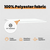 Retractable Awning White 600 x 350 cm Polyester and Aluminium 3331757
