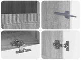 5 Piece LED TV Cabinet Grey Sonoma Engineered Wood 3416847