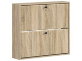 Wall-Mounted Shoe Cabinet BREDA 71 x 17 x 86 cm Engineered Wood 897517