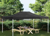 Party Tent Roof Black Oxford fabric with PVC coating Large 315373