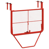 Balcony Table Red 60x40 cm Steel 340919