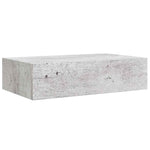 Wall Drawer Shelves 2 pcs Concrete Grey 40x23.5x10cm MDF 330252