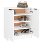 ZNTS Shoe Cabinet White 59x35x70 cm Engineered Wood 811421