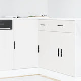 Kitchen Base Cabinet Lyon White Engineered Wood 854289