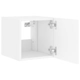 TV Wall Cabinets with LED Lights 2 pcs White 30.5x35x30 cm 837219