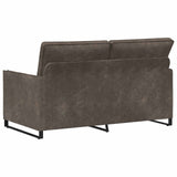 2 Seater Sofa Dark Grey 150 x 81 x 82 cm Faux Suede Fabric 42040997