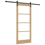 Sliding Door ORKDAL Natural and Black 86 x 198.5 cm 3331863