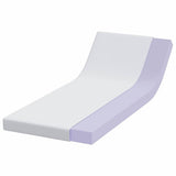 Mattress Topper White 70 x 200 x 10 cm Jaquard Fabric 4106242