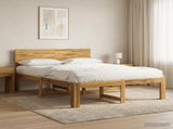 Double Bed Frame with Headboard ROSTOCK White 140 x 190 cm 903367