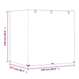 Swing Bench Covers 2 pcs 12 Eyelets 220x177x220 cm Polyethylene 3155383