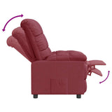 Recliner Chair Wine Red Fabric 289799