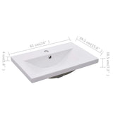 Sink Cabinet with Built-in Basin Black Engineered Wood 3071541