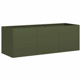 Planter Olive Green 120x40x40 cm Cold-rolled Steel 860678