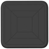 Square Flower Tray 24 pcs Black 25.5 x 25.5 x 2.5 cm Plastic 42020376