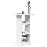 Bar Table with Storage White 60x60x102 cm Engineered Wood 854328