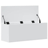 Storage Box White 90x35x35 cm Engineered Wood 840681