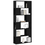 TV Cabinet Set Black 80 x 24 x 186 cm Engineered Wood 863154