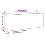 TV Cabinet Set 8 pcs Engineered Wood 3438599